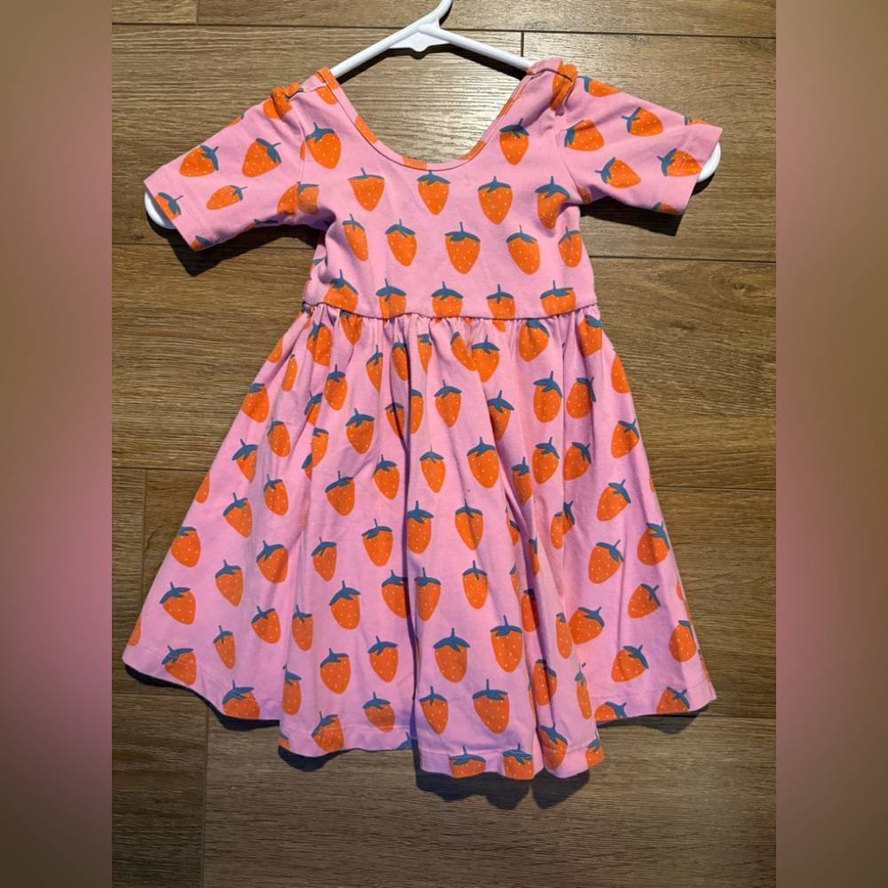 Alice + Ames Pink Strawberry Print Dress